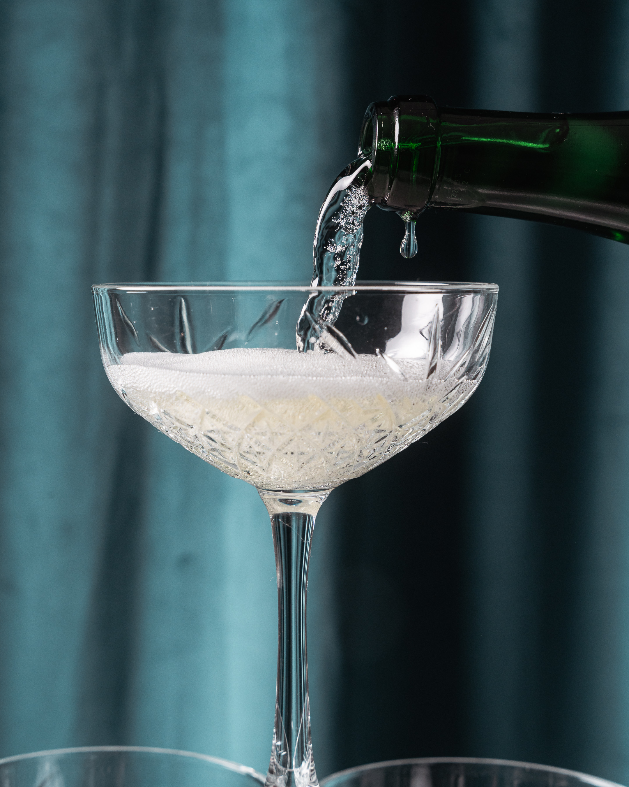 Klassischer Champagner Tower Hochzeit